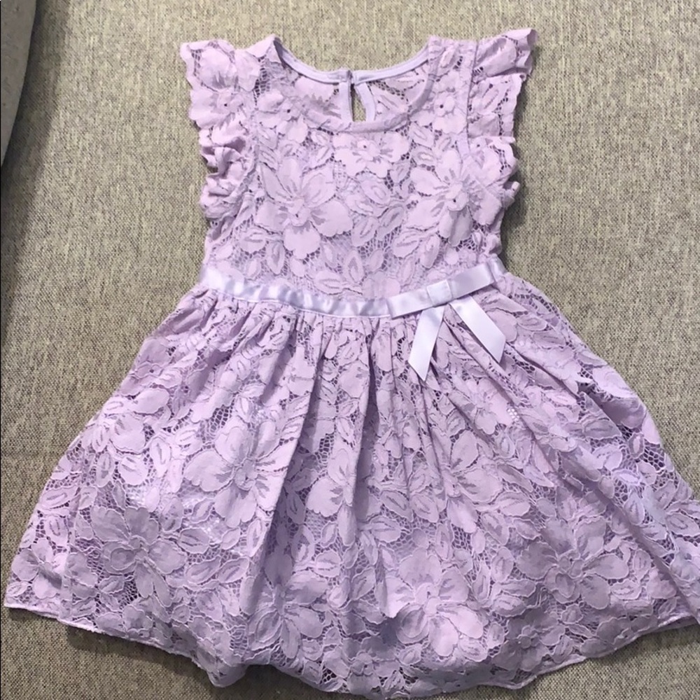 Purple lace dress